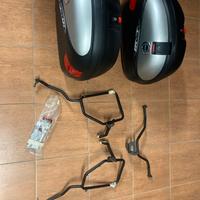 Valigie laterali con attacchi staffa Transalp 700