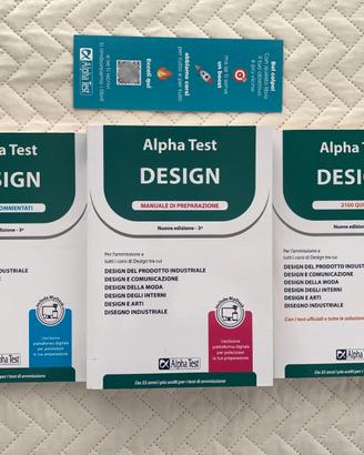 Alpha Test Design – Kit 3 libri – Manuale,Esercizi