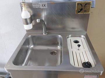 Lavello Lavamani Professionale in Acciaio Inox