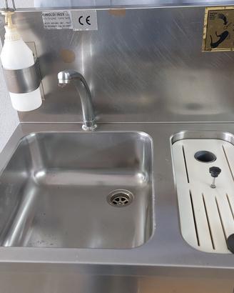 Lavello Lavamani Professionale in Acciaio Inox