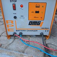 Carica batterie spazzatrice lava pavimenti