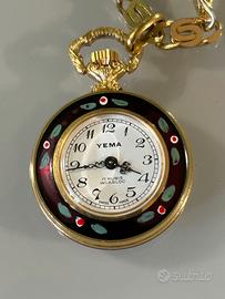 Yema vintage orologio da collana