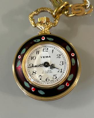 Yema vintage orologio da collana