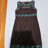 tubino nero e verde marca Cannella e mantella