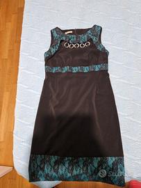 tubino nero e verde marca Cannella e mantella