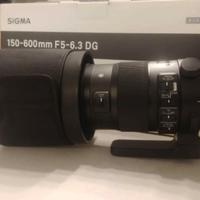Teleobiettivo Sigma 150-600 Sport per Canon