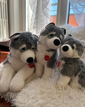 famiglia di husky della trudi