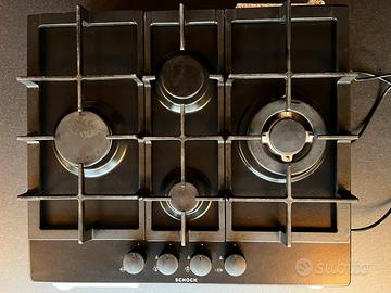 Piano cottura Schock nero antracite