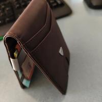 Portafoglio Uomo slim pelle sintetica porta schede