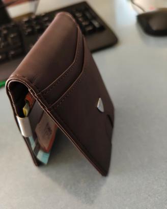 Portafoglio Uomo slim pelle sintetica porta schede
