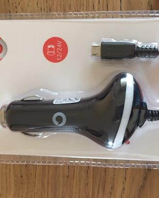 Carica cellulare da auto mini USB nuovo mai usato