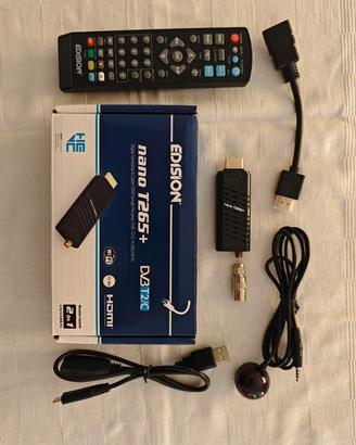Decoder per digitale terrestre Edision Nano T265+