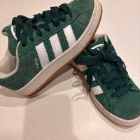 Adidas Campus 00S misura 36,5 camoscio verdi