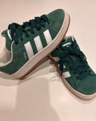 Adidas Campus 00S misura 36,5 camoscio verdi