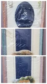 Tre quadri portafoto con paspartù, misure 18 x 24 