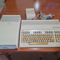 computer commodore pc 128 floppy più alimentatore 