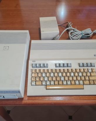 computer commodore pc 128 floppy più alimentatore 