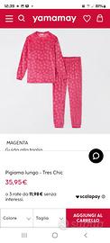 PIGIAMA DONNA YAMAMAY CINIGLIA FUCSIA 