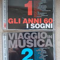 CD VIAGGIO IN MUSICA 1 e 2   ANNI  60/70 più  Pop 