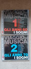 CD VIAGGIO IN MUSICA 1 e 2   ANNI  60/70 più  Pop 