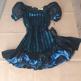 Abito Andre Van Klee in seta e paillettes 