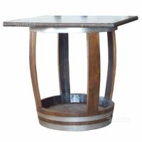 Tavoli per bar ristorante 80x80 da botti in legno