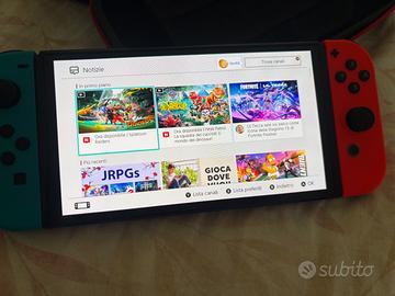 Nintendo Switch V2 Neon + Custodia GIVO + Accessor