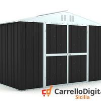 Box giardino lamiera zincata 327x155 nero