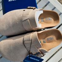 Birkenstock Boston Suede Beige 39 Nuove