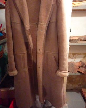 Cappotto lungo in montone Shearling