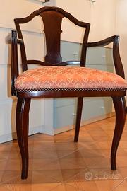 Poltroncina in Mogano primi 900