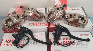 BREMBO PINZE GP4MS POMPA 17 RCS CORSA CORTA CNC