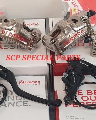 BREMBO PINZE GP4MS POMPA 17 RCS CORSA CORTA CNC