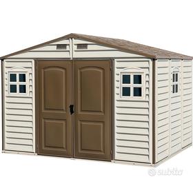 Casetta da giardino in vinile NUOVA cons. a mano