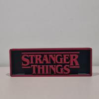 Stranger Things logo 3d