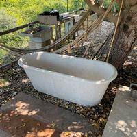 Pila in pietra, vasca graniglia antica