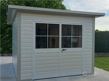 CASETTA DA GIARDINO COIBENTATA PERLINA BIANCO