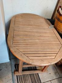 Tavolo allungabile in teak