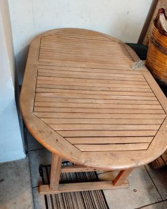 Tavolo allungabile in teak