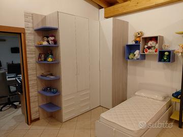 cameretta nuova con armadio angolare