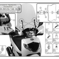 KIT ATTACCHI GIVI A311A PER PARABREZZA 311A 313A P