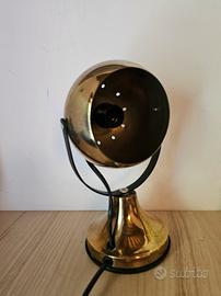 Lampada Dorata Eyeball orientabile vintage 24 cm