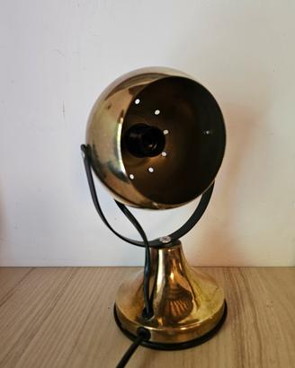Lampada Dorata Eyeball orientabile vintage 24 cm