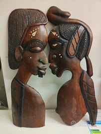 profili e maschere legno africa