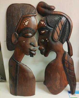 profili e maschere legno africa