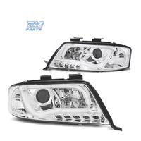 FARI AUDI A6 4B 01-04 LUCE DIURNA A TUBO FONDO CRO