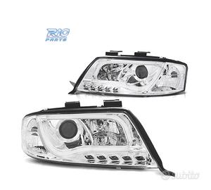 FARI AUDI A6 4B 01-04 LUCE DIURNA A TUBO FONDO CRO