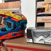 Casco acerbis + 2 maschere