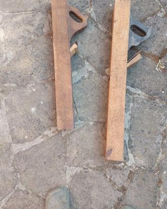 2 grandi pialle da falegname in legno
