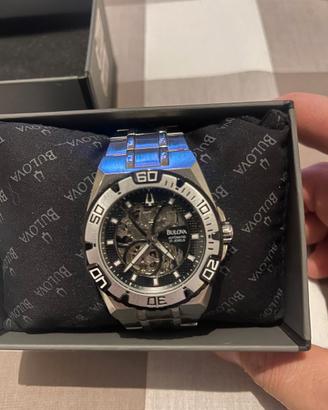Bulova Maquina 98A313 Automatico Skeleton Acciaio